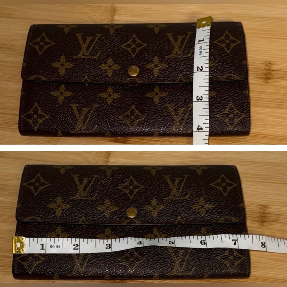 Louis Vuitton Sarah Portefeuille Monogram Coated Canvas Long Wallet LV with COA - Picture 14 of 16